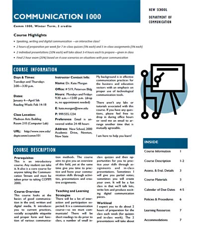 Developing + Designing a Comprehensive Course Outline (Syllabus) – The CIEL Blog