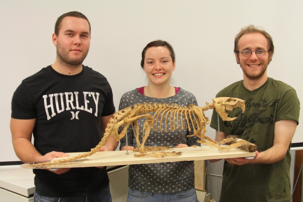 VIU Students with Skeleton