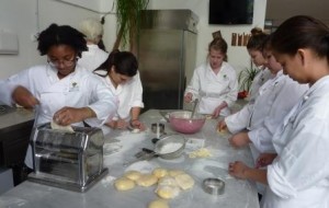 Pasta-making at Giglio Cooking School