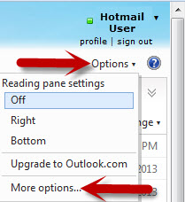 hotmail-options