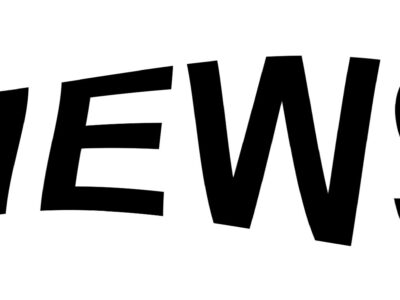 news slogan, b/w typography